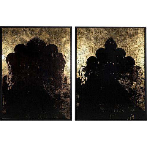 Exotic Nights Black Luxe Art, Set Of 2